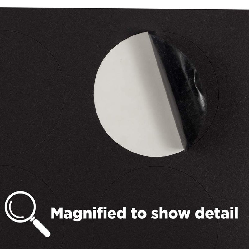 JAM PAPER Circle Label Sticker Seals - 1 2/3 Inch Diameter - Black - 120 Round Labels/Pack - Image 4